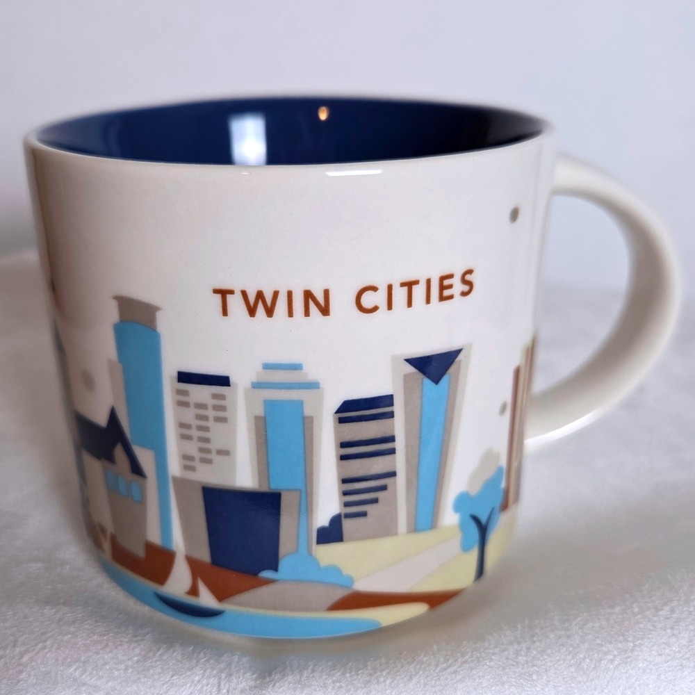 Starbucks You Are Here Collection Twin Cities Mug 14oz Minneapolis St Paul 2017